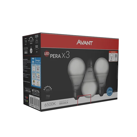 AvantLux Pack 3x Pera
