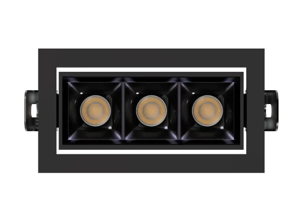 Stella SQUARE MICRO — LUMINÁRIA DE EMBUTIR RECUADA DIRECIONÁVEL | 3 FOCOS